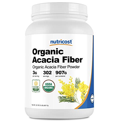 Nutricost Organic Acacia Fiber Powder (2 LB) - USDA Certified Organic, Non-GMO, Gluten Free