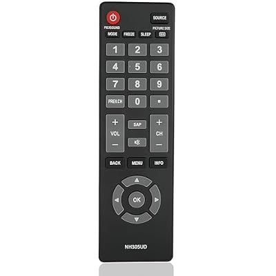 NH305UD Replacement Remote Control Compatible for Emerson LCD TV HDTV LF501EM4 LF501EM4F LC320EM3FA LF402EM6 LF402EM6F LF461EM4 LF461EM4A LF501EM4A LF501EM5 LF501EM5F LF501EM6F