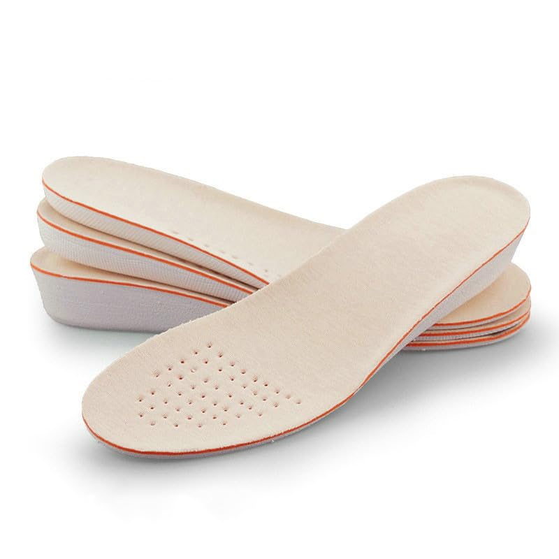 Breathable Shoe Inserts Memory Foam Insoles Shoes Inserts for Women Men Arch Support Great Cushion Shock Absorption Relieve Foot Pain Height Increase Insole 250mm Length