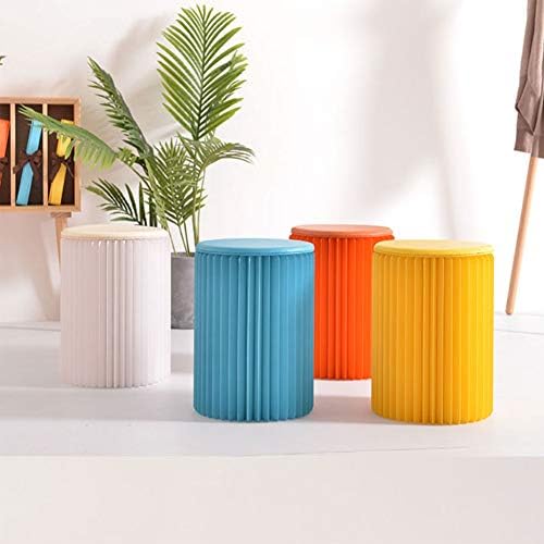 Honeycomb Structure Cardboard Stool - Round Fashion Chair, Flexible & Sturdy Design, Eco-Friendly Green Stool for Home, Office, & Events