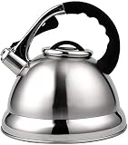 Whistling Kettle Stovetop kettle tea pots for stove top camping kettle tea pot Creativity Restaurants Teapot Stainless Steel Whistling Teapot Household Gas Induction Cooker Universal for Home Office O