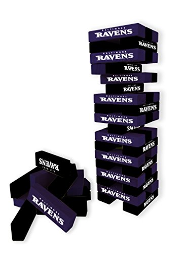 Wild Sports NFL Baltimore Ravens Table Top Stackers 3" x 1" x .5", Team Color