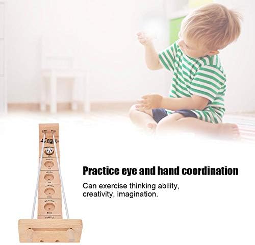 Miniatura 4 de Juego de pelota de escritorio de madera, rompecabezas inteligente, pelota de equilibrio, juego de ocio para adultos y niños