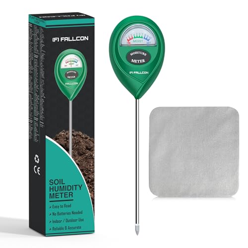 Medidor de Humedad Plantas - Con Paño de Limpieza y Mantenimiento - Sensor de Humedad para Plantas - Higrometro Plantas Suelo - Moisture Meter Suelo para Exterior y Interior