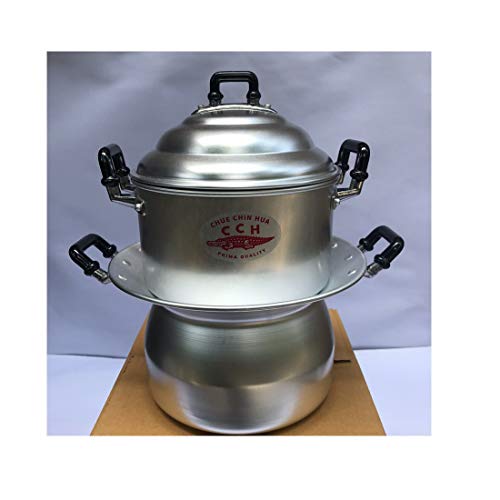 mamameya2511 Thai Traditional Crocodile Brand Aluminum Cookware Vintage Steamer Pot 22 cm