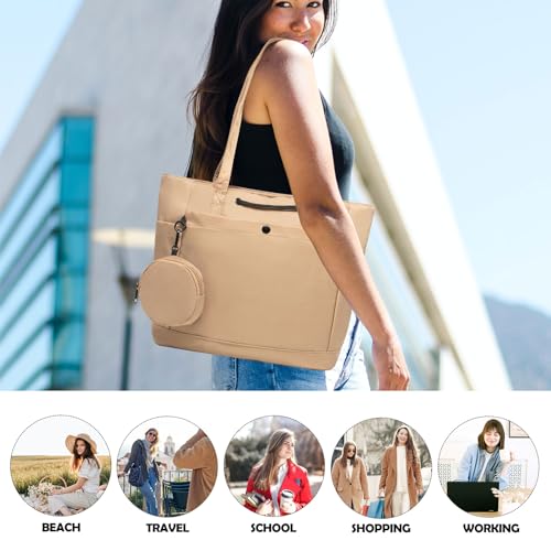 Image of Long Keeper Tote Bag - Women Hobo Shoulder Bag Water Resistant Travel Work Top Handle Handbags Purse with Coin Pocket