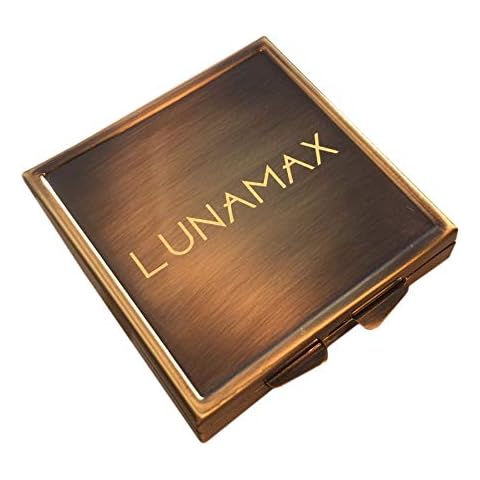 Lunamax Condom Carrying Case for Pocket or Travel - Discreetly Holds and Protects Two Condoms-Brass Cover