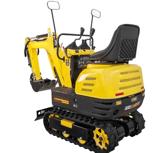 Versatile Small Excavator with Remote System, Compatible with Backhoe Thumb, Mini Skid Steer Attachments, Suitable for Pole Digging, Trenching, Hole Digging
