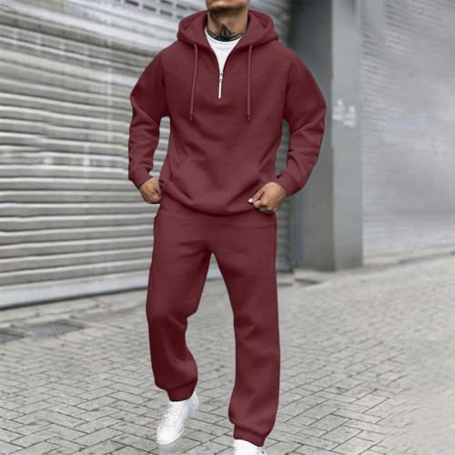 Mens Sweatsuits 2 Piece Outfit Oversized Ligh Weight Running Jogging Sets - image 2