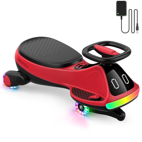Image of Umatoll 12V Electric Wiggle Car for Kids, Birthday Gifts Toy for Age 3+
