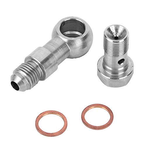 aqxreight - restricteur d'alimentation en huile Turbo, M11x1.0 à 4AN 1.0mm raccord de restricteur d'alimentation en huile Turbo en acier doux adapté pour GT2871 GT3071R