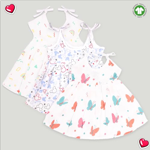 Image of Kidbea Extra Soft Mulmul Cotton Jhabla Cloth for New Born Baby Set