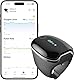 Wellue O2Ring-S Schlaf Pulsoximeter mit Vibrationserinnerung, 24 Std Akkulaufzeit Bluetooth Wiederaufladbar Sauerstoffsättigung Messgerät Finger, Schlaftracker mit 4 * 10 Stunden Eingebauter Speicher