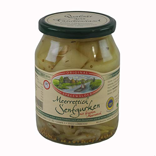 Krügermanns Original Spreewälder Meerrettich Senfgurken (720 ml Glas) Cover