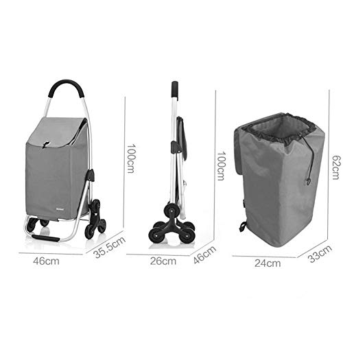 Carretilla portátil multifunción plegable para compras miniatura 2