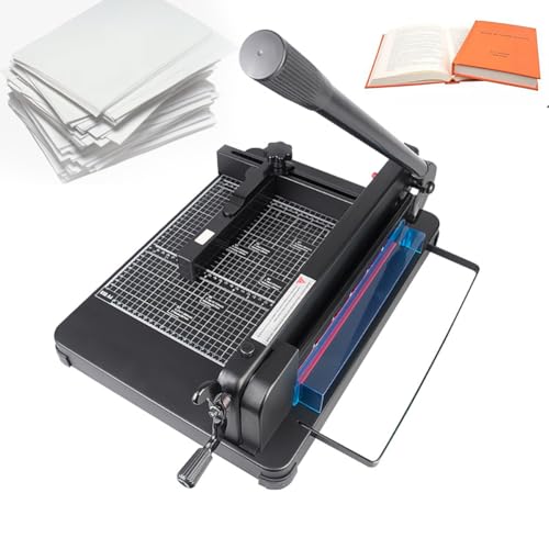 MAIMAILE Cortador de papel guillotina de 12 pulgadas, grosor del papel de corte de 0,1 a 40 mm, ancho de corte de 315 mm, recortadora de tarjetas de cuero, con base de metal, para oficina, hogar