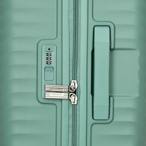 Image of American Tourister Diamo Trolley Bag with Combination Non TSA Lock & 8 Wheels Hard-Sided PC Large Suitcase /Trolley Bag with Double Spinner Wheels /Luggage for Men & Women