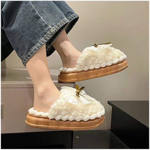 Cute Butterfly Fuzzy Women's Slippers Winter Fluffy Open Toe House Slippers Slip On Plush Bedroom Shoes Indoor Outdoor2
