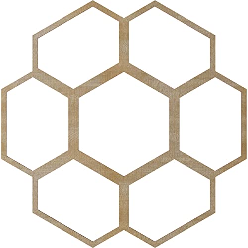 Image of Ekena Millwork 34 inchOD x 14 1 /2 inchID x 1 /4 inchT Florin Wood Fretwork Pierced Ceiling Medallion, Birch
