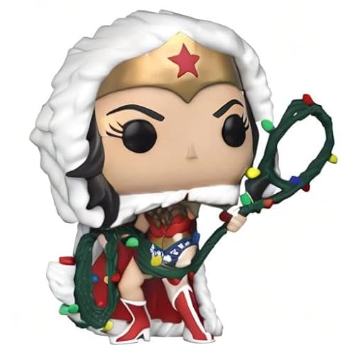Pop DC Holiday Wonder Woman with Lights Lasso Vinyl Figure