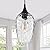 ANTILIYA Glass Pendant Lights Kitchen Island, Black Pendant Light Fixtures with Hand-Blown Clear Glass Modem Farmhouse Hanging Light for Kitchen Sink Dining Room Bedroom
