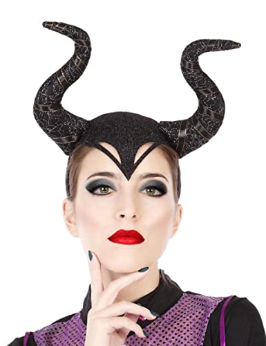 ATOSA diadema halloween cuernos malvada reina