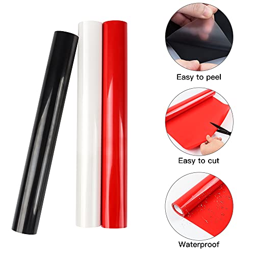 Heat Transfer Vinyl-12" x 6.56ft Roll,Iron on Vinyl Transfer Film Works with Heat Press Machine or Home Iron On DIY T-Shirts & Fabrics,Permanent Adhesive Vinyl Sheets for Art and Craft Making（White） steampunk buy now online
