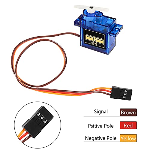 Almocn 4Pcs Sg90 9G Micro Servo Motor Kit Mini For Rc Robot Arm Helicopter Airplane Car Boat Controls Project #TOP2