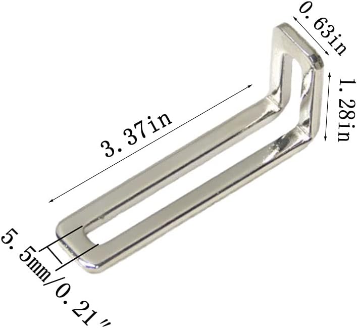Carrittons Connector Slideable Slotted Joint Right Angle Brackets for Motor PC Case Holder CDC Machine Mounting Bracket Adjustable L-Shape Corner Brace with Slot 4 Pieces (Silver)