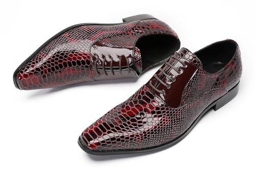 Santimon Mens Dress Shoes Formal Oxfords Shoes for Men Fashion Wedding Prom Business Leather Derby Casual Walking Shoes4