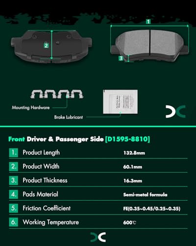 Image of SCITOO Front Brake Kits Drill & Slotted Brakes Rotor Brake Pads:31584;D1595