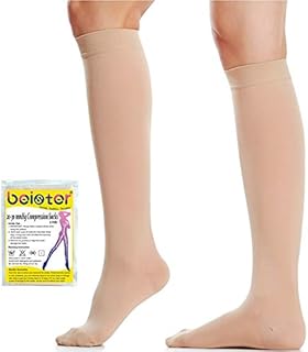 Beister Medical Closed Toe Knee High Calf Compression Socks for Women & Men, Firm 20-30 mmHg Graduated Support for Varicose Veins, Edema, Flight, Pregnancy2 in a PackNot Two Pairs