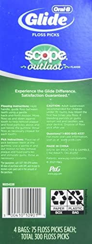 Scope-Outlast-Dental-Floss-Picks-Mint-300-Picks-Green