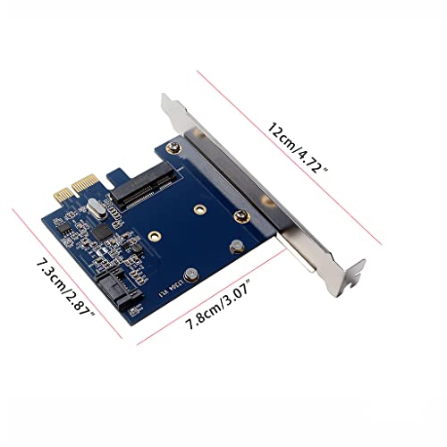 Adaptateur PCIe 3.0 MSATA SSD avec support low profile pour PC fixe - 5