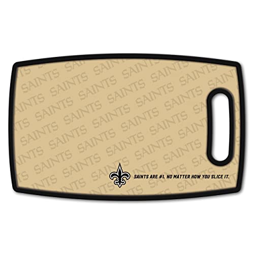 Image of YouTheFan NFL New Orleans Saints Logo Series Cutting Board