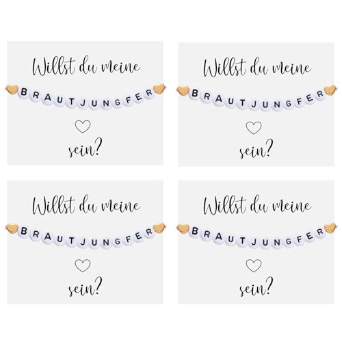 Otuuz Brautjungfer Fragen Geschenk Set Enthält Verstellbares Brautjungfer Armband Brautjungfer...