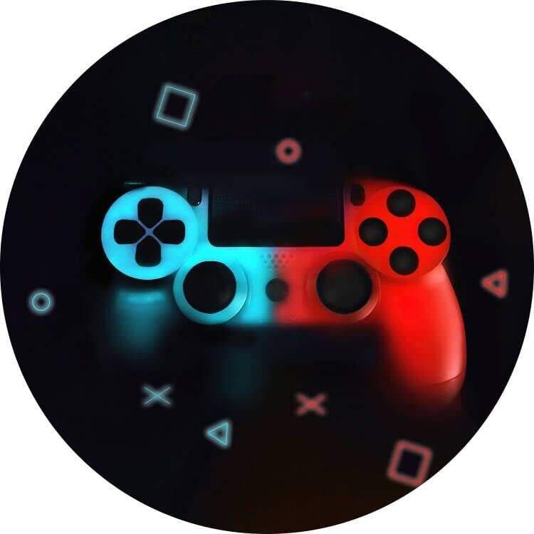 Miniatura 2 de Generic Tapete para silla de juegos para suelo de madera dura, antideslizante, redondo para silla de oficina, 47 x 1 pulgada, rojo