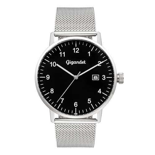 Montre Quartz Japonais Gigandet au Quotidien : Style Masculin en Acier Inoxydable
