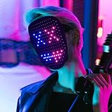 La máscara LED tiene 25 modos de visualización dinámica y 25 imágenes de visualización estática, la máscara LED de cara completa es la máscara más increíble de disfraces y ropa de cosplay, atrae la atención de todos.