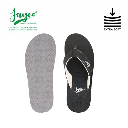 Image of Jayco Ortho Comfort Slippers - Pain Relief with Soft Breathable Fabric, Perforated Hole Design with Cozy Fit, and Durable Construction for All-Day Ease