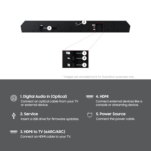 Image of Samsung Q-Series Soundbar HW-Q800H 5.1.2ch with Wireless Subwoofer, Wireless Dolby Atmos, Q-Symphony, SpaceFit Sound Pro, Adaptive Sound, Game Mode Pro, Alexa Built-in (2026 Model)