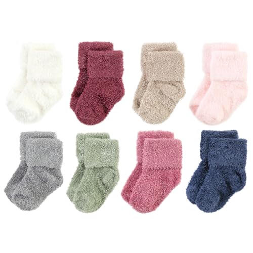 Image of Hudson Baby baby-girls Cotton Rich Newborn and Terry Socks