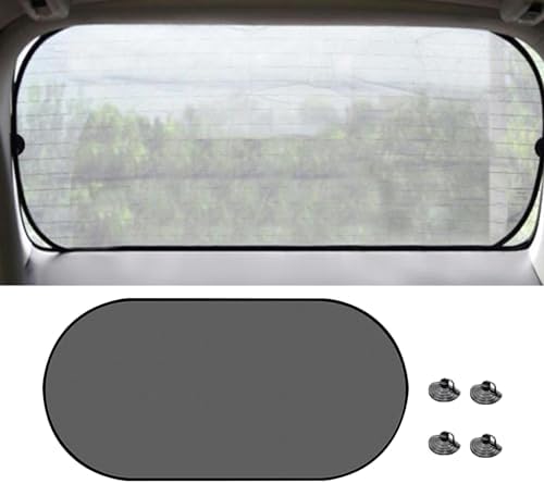 Car Rear Window Sunshade, 20"×40" Rear Window Sun Shade Blocker w...