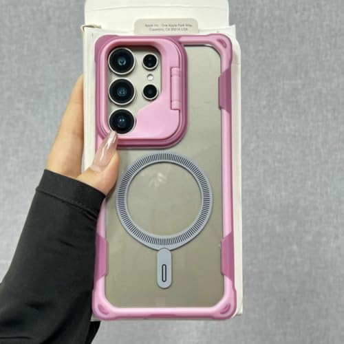 Coque Samsung S25 Ultra antichoc rose chargeur sans fil induction