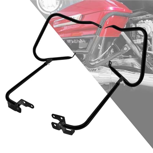 Kit de Soportes Protector para Alforjas Compatible con Harley Touring Street Road Glide Electra Glide Road King 2014 en adelante (Negro) miniatura 1