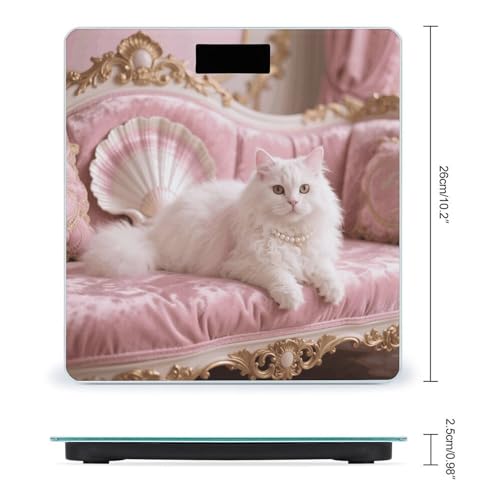 Balanza digital Persian Cat para baño 400 lb miniatura 2