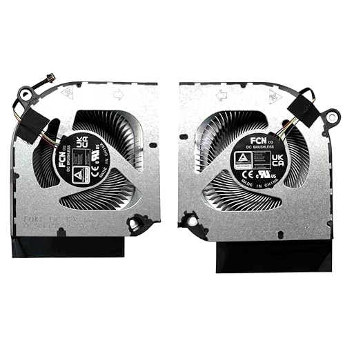 BestParts New CPU+GPU Cooling Fan Replacement for ACER Nitro 17 Intel (AN17-71, AN17-72) Series Gaming Laptop, P/N: DFSCL12E16486M DFSCK22D05883M (12v Fan) by BestParts - Used condition - US$11.10