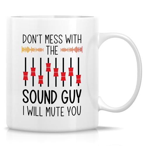 Retreez Funny Mug for Sound Engineer - Funny Sound Guy - 11 Oz Ceramic Coffee Cups for Audio...