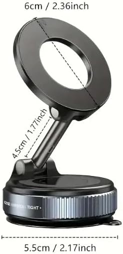 Universal Vacuum Suction Magnetic Bracket for iPhones and Androids, Model K007, Any Surface