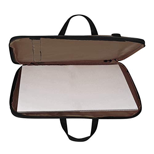 Image of ITODA A3 Art Portfolio Carry Case Bag Drawboard Tote Handheld Storage Portable Shoulder Lightweight Box for 8k Sketch Pad Artist Drawing Painting Supplies